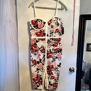 Material Girl floral dress, size extra large